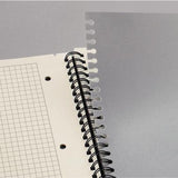 SIGEL Collegeblock Conceptum CO840 Hardcover A4 kariert 80g/m² schwarz – 80 Blatt, Doppelspiralbindung