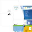 HERMA Universaletikett PREMIUM 210 x 148,5 mm weiß, 200 Etiketten, A4-Bogen, FSC, Made in Germany