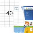HERMA Universaletikett PREMIUM 4461 – 52,5 x 29,7 mm, weiß, 4.000 Etiketten, FSC, Made in Germany