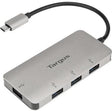 Targus USB-Hub ACH226EU USB-C 4fach – Kompakter Silberner Hub für Laptops