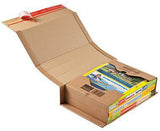 ColomPac Versandkarton Universal CP020.08 – 1-wellig, 30,2 x 8 x 21,5 cm, mit Selbstklebeverschluss