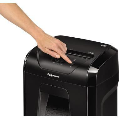 Fellowes Aktenvernichter Powershred 12C – Partikelschnitt P-4, 12 Blatt, 19 l