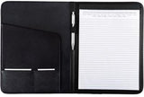 Alassio Schreibmappe Savona 30099 A4 Lederimitat schwarz – Konferenzmappe mit Schreibblock