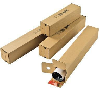 ColomPac Versandhülse CP 072.02 10,8x10,8x43 cm Wellpappe braun mit Selbstklebung