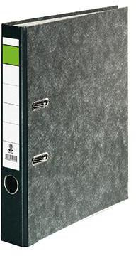 Centra Ordner Standard Neutral DIN A4 schmal schwarz von LEITZ – 52 mm Rücken, Wolkenmarmor