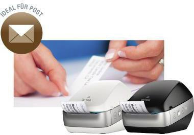 DYMO LabelWriter Wireless 2000931 Schwarz – Kabelloser Etikettendrucker mit Wi-Fi & Thermodirektdruck