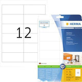 HERMA Universaletikett PREMIUM 97 x 42,3 mm, 300 Etiketten, weiß, FSC, Made in Germany