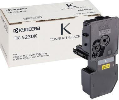 KYOCERA Toner TK-5230K Originalzubehör für ECOSYS P5021cdn/P5021cdw/P5521cdw/P5521cdn ca. 2.600 Seiten Schwarz