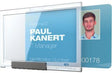 DURABLE Ausweishalter PUSHBOX MONO 87 x 54 mm, 10 Stück, transparent, RFID-Schutz