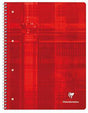 Clairefontaine Collegeblock DIN A4 kariert 80 Blatt, 90 g/m², Doppelspiralbindung, Mikroperforation