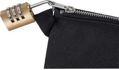 VELOFLEX Banktasche DIN A5 Reißverschlusstasche aus 100 % Polyester, schwarz