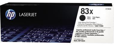 HP Toner CF283X 83X Schwarz – Original für LaserJet Pro M201/M225, ca. 2.200 Seiten
