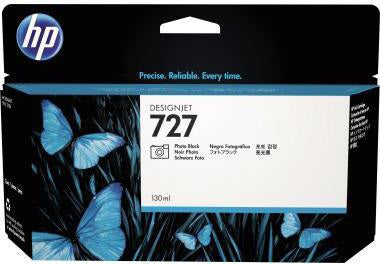 HP Tintenpatrone B3P23A 727 fotoschwarz 130 ml Originalzubehör für Designjet Drucker