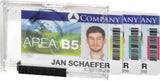DURABLE PUSHBOX TRIO Ausweishalter 87 x 54 mm, 10 Stück, transparenter Kunststoff mit RFID-Schutz