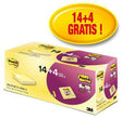 Post-it Haftnotiz Notes Promotion 76 x 76 mm gelb 18 Blöcke + 4 Super Sticky Gratis