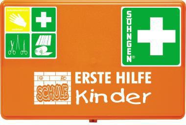 SÖHNGEN Erste-Hilfe-Koffer SCHULE orange – Grundschul-Füllung ab 6 Jahren