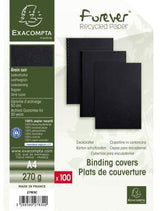 Exacompta EVERCOVER Einbanddeckel A4 blau 270 g/m² 100 Stück Lederoptik