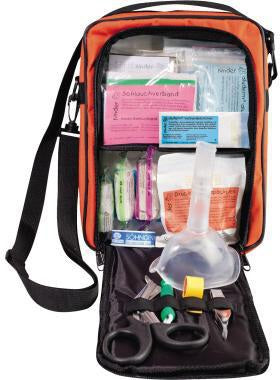 SÖHNGEN Erste Hilfe Tasche SCOUT SCHULAUSFLUG – Umhängetasche für Schulausflüge, orange/schwarz