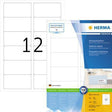 HERMA Universaletikett PREMIUM 4666, 88,9 x 46,6 mm, weiß, 1.200 Etiketten, A4-Bogen, FSC