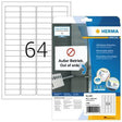 HERMA Sichtreiteretikett 4201 – 45,7 x 16,9 mm, weiß, 1.600 Stück, Movables-Technologie
