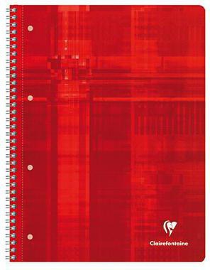 Clairefontaine Collegeblock DIN A4 kariert, 80 Blatt, 90 g/m², Doppelspiralbindung