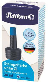 Pelikan Stempelfarbe 4K für Gummistempel & Polymerstempel, 28 ml, schwarz, ohne Öl