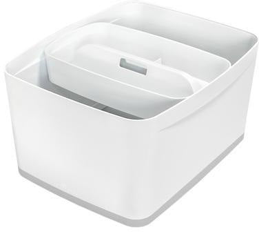 LEITZ Aufbewahrungsbox MyBox 52161001 mittel 18l Deckel weiß/grau