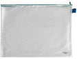 VELOFLEX Reißverschlusstasche DIN A3 – transparente PVC-Folie, gewebeverstärkt, 44,5 x 32 cm