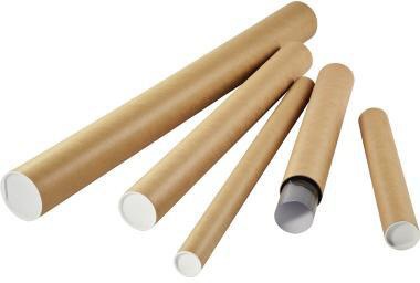 Versandrohr TB 0750.050.15 DIN A1+ 5x75cm von Dinkhauser Kartonagen – Braun, mit Deckel