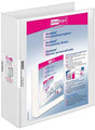 VELOFLEX VELODUR Präsentationsringbuch DIN A4 70 mm weiß, 4-Ring-D-Mechanik, 500 Blatt