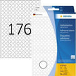 HERMA Markierungspunkt 2210 8mm Papier weiß 5.632 St./Pack. – Selbstklebende Etiketten