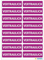 HERMA Hinweisetikett HOME 40 x 12 mm, 320 Etiketten, VERTRAULICH, lila, FSC-zertifiziert