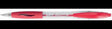 BIC Kugelschreiber ATLANTIS Classic 0,4 mm rot – transparenter Schaft, gummiert, Druckmechanik
