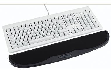 ESSELTE Gel-Rest Handgelenkauflage aus Lycra mit Gel-Füllung, 53 x 3 x 10 cm, schwarz