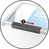 DURABLE Ausweishalter PUSHBOX MONO 87 x 54 mm, 10 Stück, transparent, RFID-Schutz