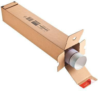 ColomPac Versandhülse CP 072.02 10,8x10,8x43 cm Wellpappe braun mit Selbstklebung