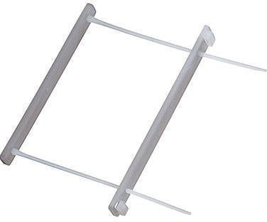 Leitz Abheftbügel 60780003 60 mm mit Deckschiene aus Polypropylen, farblos