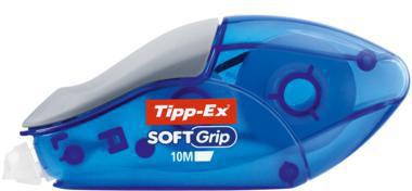 Tipp-Ex Korrekturroller Soft Grip 4,2 mm x 10 m – reißfestes Polyesterband, ergonomische Soft-Grip-Zone
