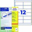 Avery Zweckform Universaletiketten 3659-200 ultragrip 97 x 42,3 mm weiß 2.640 Stück