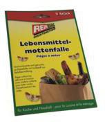REINEX Lebensmittel Mottenfalle 1360 – 2 Stück, geruchlose Klebefalle mit Lockstoff für Küche und Haushalt