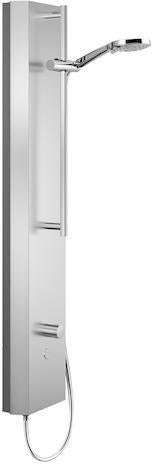 SCHELL Duschpaneel LINUS Inox DP-C-T-H mit Thermostat & Touch-Elektronik in Edelstahl gebürstet