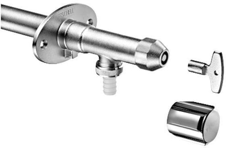 SCHELL Außenwandarmatur POLAR II frostsicher, Komplettarmatur mattchrom