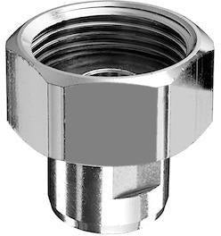 SCHELL Wasserzähler-Verschraubung 3/4" IG x 3/8" AG, Messing verchromt, mit Plombiervorrichtung