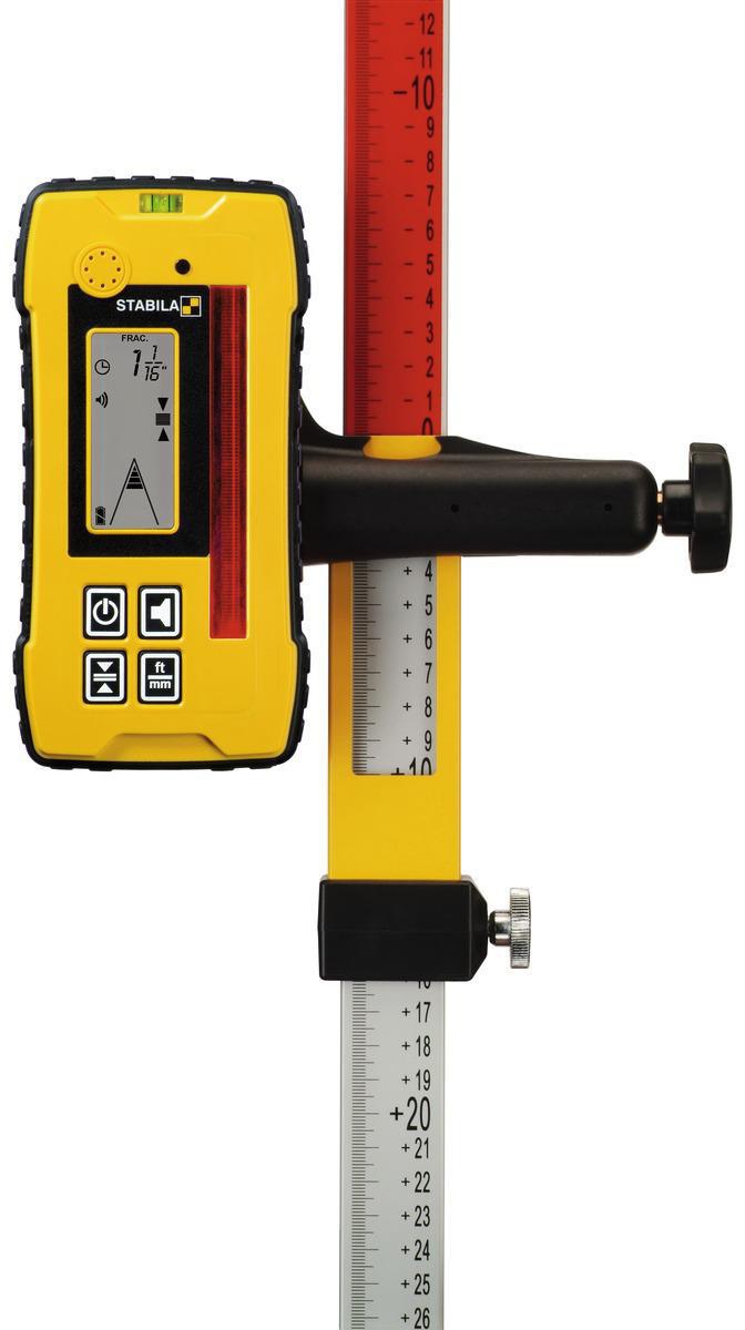 STABILA Nivellierlatte NL ausziehbar 80-240 cm – Eloxierte Aluminium-Messlatte mit Einstellschlitten