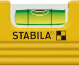 STABILA Torpedowasserwaage 81 S 25 cm – Aluminium, gelb, ± 0,5 mm/m