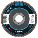 TYROLIT Fächerscheibe PREMIUM Ø125 mm K40 Zirkonkorund für Stahl & Edelstahl