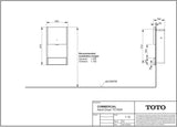 TOTO Public Elektro-Händetrockner silber Unterputz – 300 x 186 x 575 mm, berührungsfrei, 56 dB