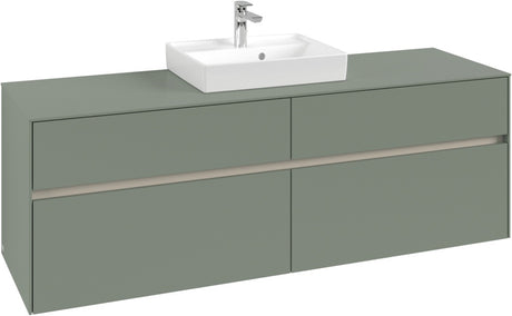 Villeroy & Boch Waschtischunterschrank Collaro C077 B0 1600 mm White Oak mit Beleuchtung und SoftClosing