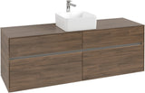 Villeroy & Boch Waschtischunterschrank Collaro C049 B0 1600 mm Arizona Oak mit Beleuchtung