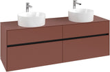 Villeroy & Boch Waschtischunterschrank Collaro C052 1600 mm White Oak – 4 Auszüge, SoftClosing, wandmontiert
